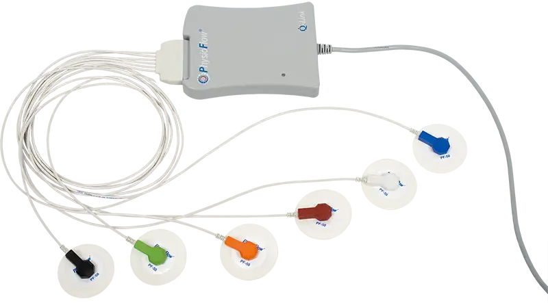 非侵襲インピーダンス式心拍出量計フィジオフロー Q-Link（有線）
